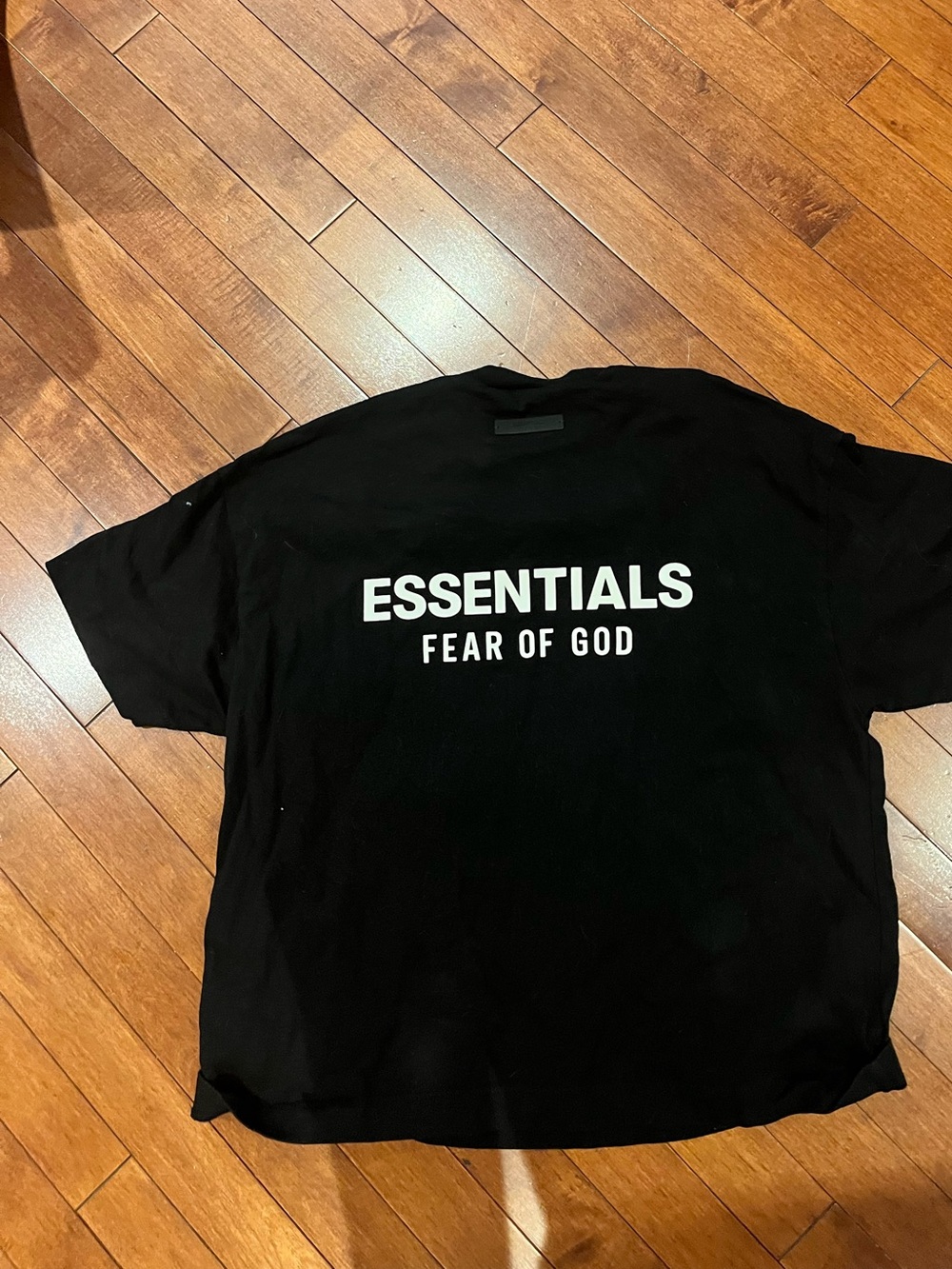 Authentic Essentials Fear of God Black Logo T-Shirt Youth Size 10 - Picture 2 of 4